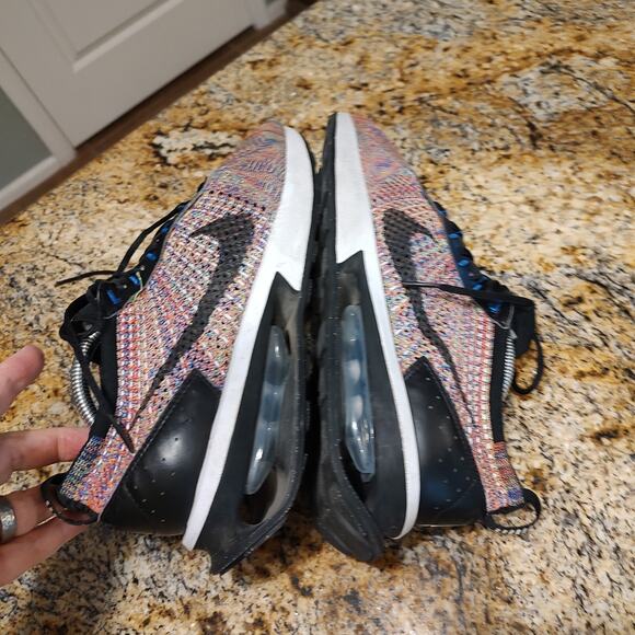 Nike Air Max Flyknit Racer Multicolor Black Racer Blue Men's Sz 10 FD2765-900 - Picture 8 of 14